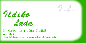 ildiko lada business card