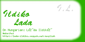 ildiko lada business card